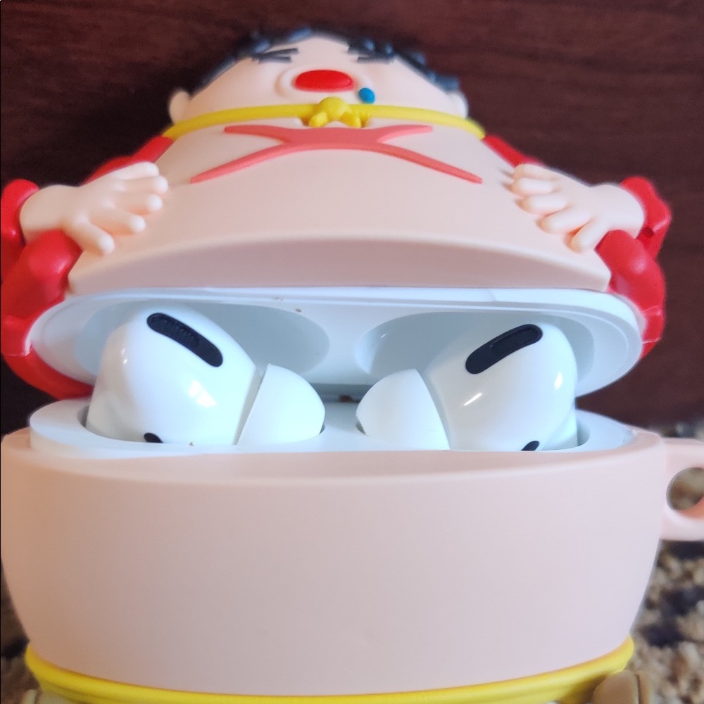 Fat Luffy One Piece Airpods Pro Case Cover - Picture 2 of 5